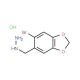 [(6-bromo-1,3-benzodioxol-5-yl)methyl]hydrazine hydrochloride (CAS 926268-72-6) - chemical structure image