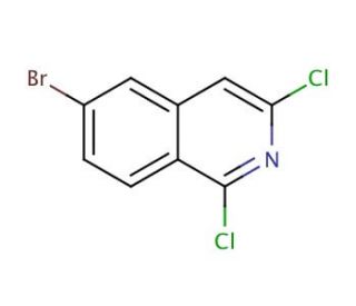6-Bromo-1,3-dichloroisoquinoline (CAS 552331-05-2) - chemical structure image
