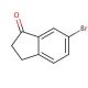 6-Bromo-1-indanone (CAS 14548-39-1) - chemical structure image