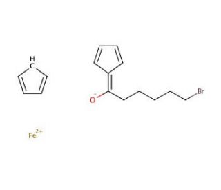 (6-Bromo-1-oxohexyl)ferrocene (CAS 57640-76-3) - chemical structure image