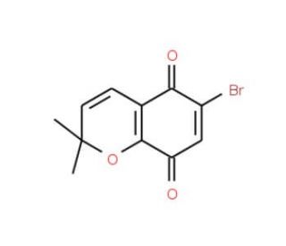 6-Bromo-2,2-dimethyl-2H-chromene-5,8-dione (CAS 557757-34-3) - chemical structure image