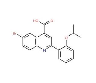 6-Bromo-2-(2-isopropoxyphenyl)quinoline-4-carboxylic acid - chemical structure image