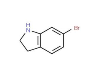 6-Bromo-2,3-dihydro-1H-indole (CAS 63839-24-7) - chemical structure image
