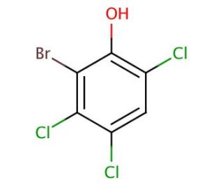6-Bromo-2,4,5-trichlorophenol (CAS 4524-78-1) - chemical structure image