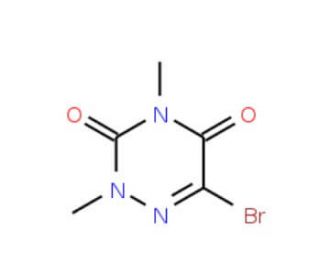 6-bromo-2,4-dimethyl-1,2,4-triazine-3,5(2H,4H)-dione (CAS 15870-78-7) - chemical structure image