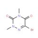 6-bromo-2,4-dimethyl-1,2,4-triazine-3,5(2H,4H)-dione (CAS 15870-78-7) - chemical structure image