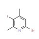 6-Bromo-2,4-dimethyl-3-iodopyridine (CAS 942206-05-5) - chemical structure image