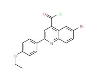 6-bromo-2-(4-ethoxyphenyl)quinoline-4-carbonyl chloride - chemical structure image