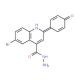 6-Bromo-2-(4-hydroxyphenyl)quinoline-4-carbohydrazide - chemical structure image