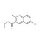 6-Bromo-2,8-dimethylquinoline-3-carboxylic acid ethyl ester (CAS 1189106-89-5) - chemical structure image