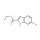 6-Bromo-2- carboethoxyindole (CAS 103858-53-3) - chemical structure image