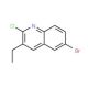 6-Bromo-2-chloro-3-ethylquinoline (CAS 409346-70-9) - chemical structure image