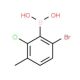 6-Bromo-2-chloro-3-methylbenzeneboronic acid (CAS 957120-28-4) - chemical structure image