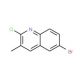 6-Bromo-2-chloro-3-methylquinoline (CAS 113092-96-9) - chemical structure image