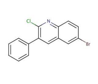 6-Bromo-2-chloro-3-phenylquinoline (CAS 85274-48-2) - chemical structure image