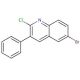 6-Bromo-2-chloro-3-phenylquinoline (CAS 85274-48-2) - chemical structure image