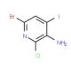 6-Bromo-2-chloro-4-iodopyridin-3-amine (CAS 1138444-29-7) - chemical structure image