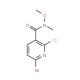 6-Bromo-2-chloro-N-methoxy-N-methylnicotinamide - chemical structure image