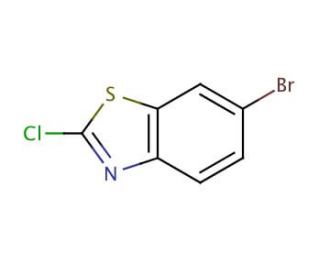 6-Bromo-2-chlorobenzothiazole (CAS 80945-86-4) - chemical structure image
