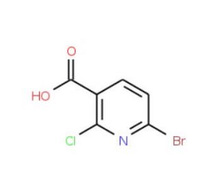 6-Bromo-2-chloronicotinic acid (CAS 1060815-67-9) - chemical structure image
