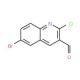 6-Bromo-2-chloroquinoline-3-carboxaldehyde (CAS 73568-35-1) - chemical structure image
