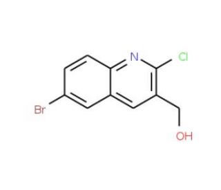 6-Bromo-2-chloroquinoline-3-methanol (CAS 1017464-16-2) - chemical structure image