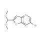 6-Bromo-2-(dimethoxymethyl)furo[3,2-b]pyridine (CAS 1186311-21-6) - chemical structure image
