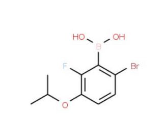 6-Bromo-2-fluoro-3-isopropoxyphenylboronic acid (CAS 1072951-99-5) - chemical structure image