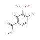 6-Bromo-2-fluoro-3-(methoxycarbonyl)phenylboronic acid (CAS 957120-79-5) - chemical structure image