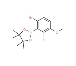 6-Bromo-2-fluoro-3-methoxyphenylboronic acid pinacol ester - chemical structure image