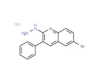 6-Bromo-2-hydrazino-3-phenylquinoline hydrochloride (CAS 1171322-09-0) - chemical structure image