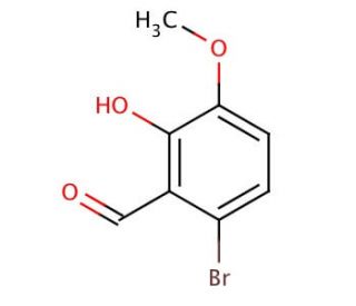 6-Bromo-2-hydroxy-3-methoxybenzaldehyde (CAS 20035-41-0) - chemical structure image