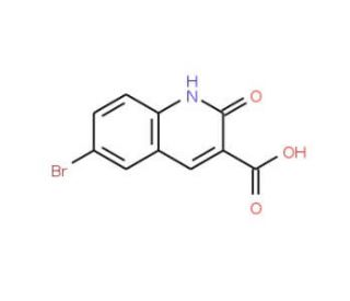 6-Bromo-2-hydroxy-quinoline-3-carboxylic acid (CAS 99465-06-2) - chemical structure image