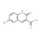 6-Bromo-2-hydroxy-quinoline-3-carboxylic acid (CAS 99465-06-2) - chemical structure image