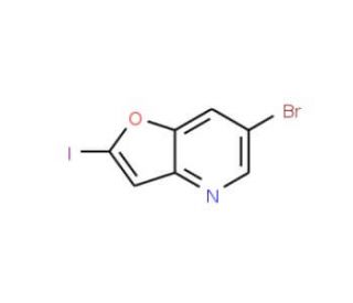 6-Bromo-2-iodofuro[3,2-b]pyridine (CAS 1171920-55-0) - chemical structure image