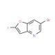 6-Bromo-2-iodofuro[3,2-b]pyridine (CAS 1171920-55-0) - chemical structure image