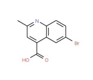 6-Bromo-2-methyl-quinoline-4-carboxylic acid (CAS 37509-21-0) - chemical structure image
