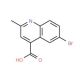 6-Bromo-2-methyl-quinoline-4-carboxylic acid (CAS 37509-21-0) - chemical structure image