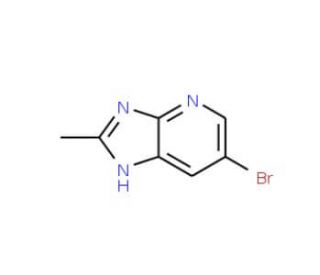 6-Bromo-2-methylimidazo[4,5-b]pyridine (CAS 42869-47-6) - chemical structure image
