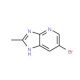 6-Bromo-2-methylimidazo[4,5-b]pyridine (CAS 42869-47-6) - chemical structure image