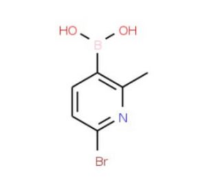 6-Bromo-2-methylpyridine-3-boronic acid (CAS 1072944-22-9) - chemical structure image