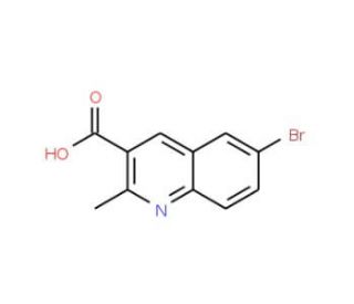 6-Bromo-2-methylquinoline-3-carboxylic acid (CAS 92513-39-8) - chemical structure image