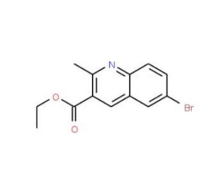 6-Bromo-2-methylquinoline-3-carboxylic acid ethyl ester (CAS 948289-14-3) - chemical structure image