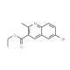 6-Bromo-2-methylquinoline-3-carboxylic acid ethyl ester (CAS 948289-14-3) - chemical structure image