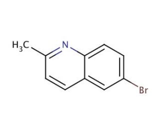 6-Bromo-2-methylquinoline (CAS 877-42-9) - chemical structure image