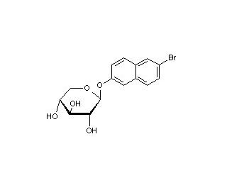 6-Bromo-2-naphthyl b-D-xylopyranoside (CAS 69594-75-8) - chemical structure image