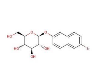 6-Bromo-2-naphthyl &beta;-D-glucopyranoside (CAS 15548-61-5) - chemical structure image