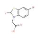 (6-bromo-2-oxo-1,3-benzothiazol-3(2H)-yl)acetic acid - chemical structure image