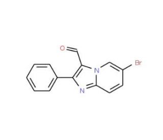 6-Bromo-2-phenyl-imidazo[1,2-a]pyridine-3-carbaldehyde - chemical structure image