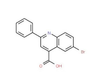 6-Bromo-2-phenyl-quinoline-4-carboxylic acid (CAS 33007-99-7) - chemical structure image
